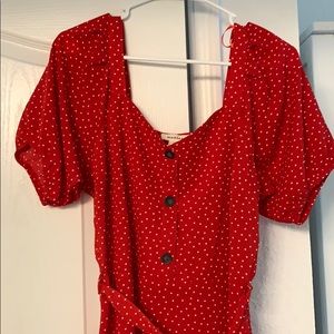 Charming Monteau Los Angeles Red Dress